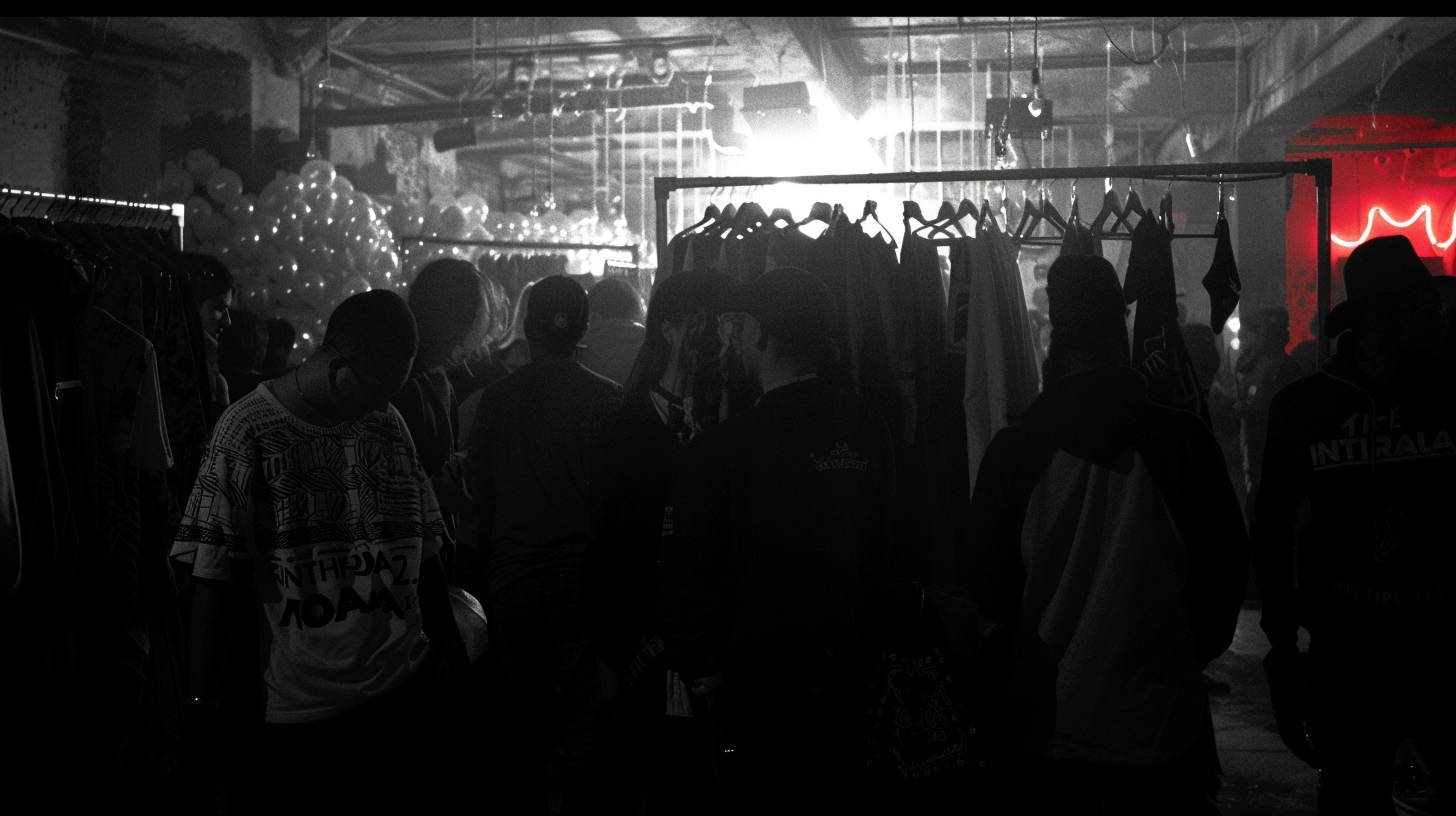 Underground cultural event scene